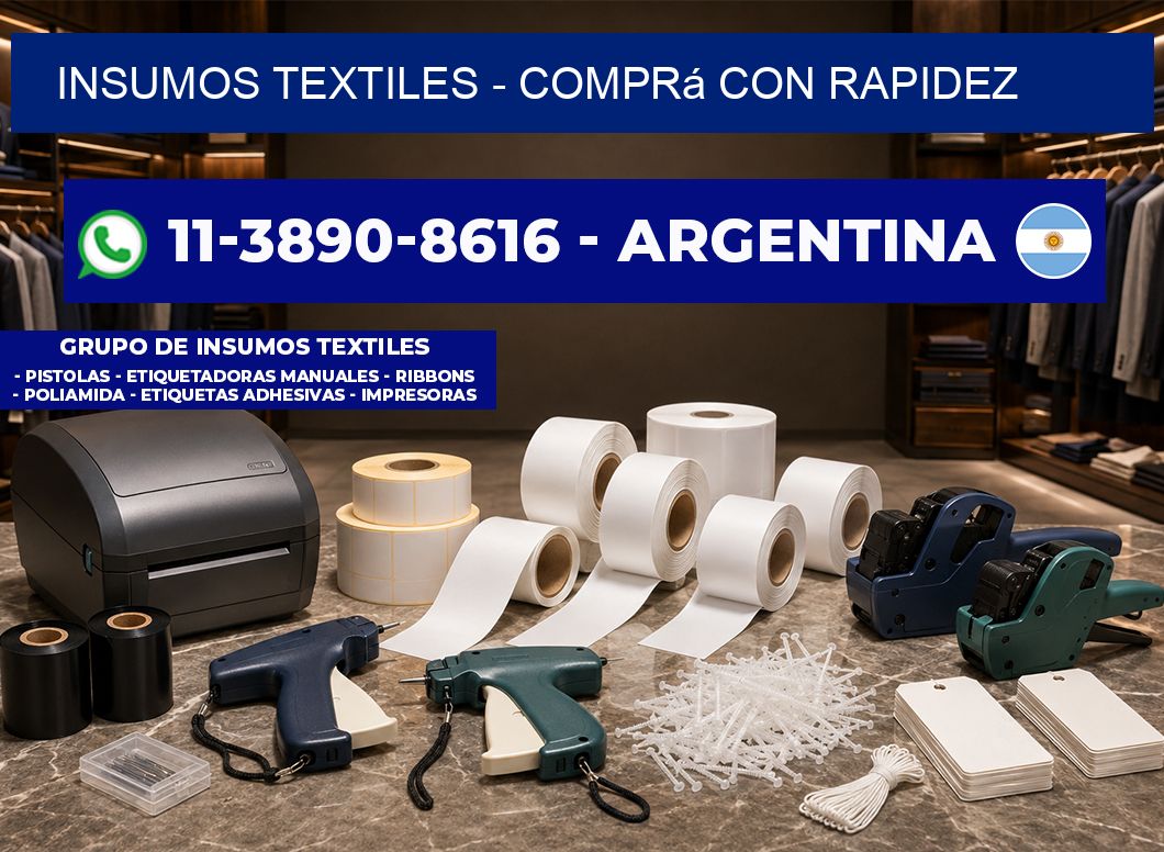 INSUMOS TEXTILES – Comprá con rapidez