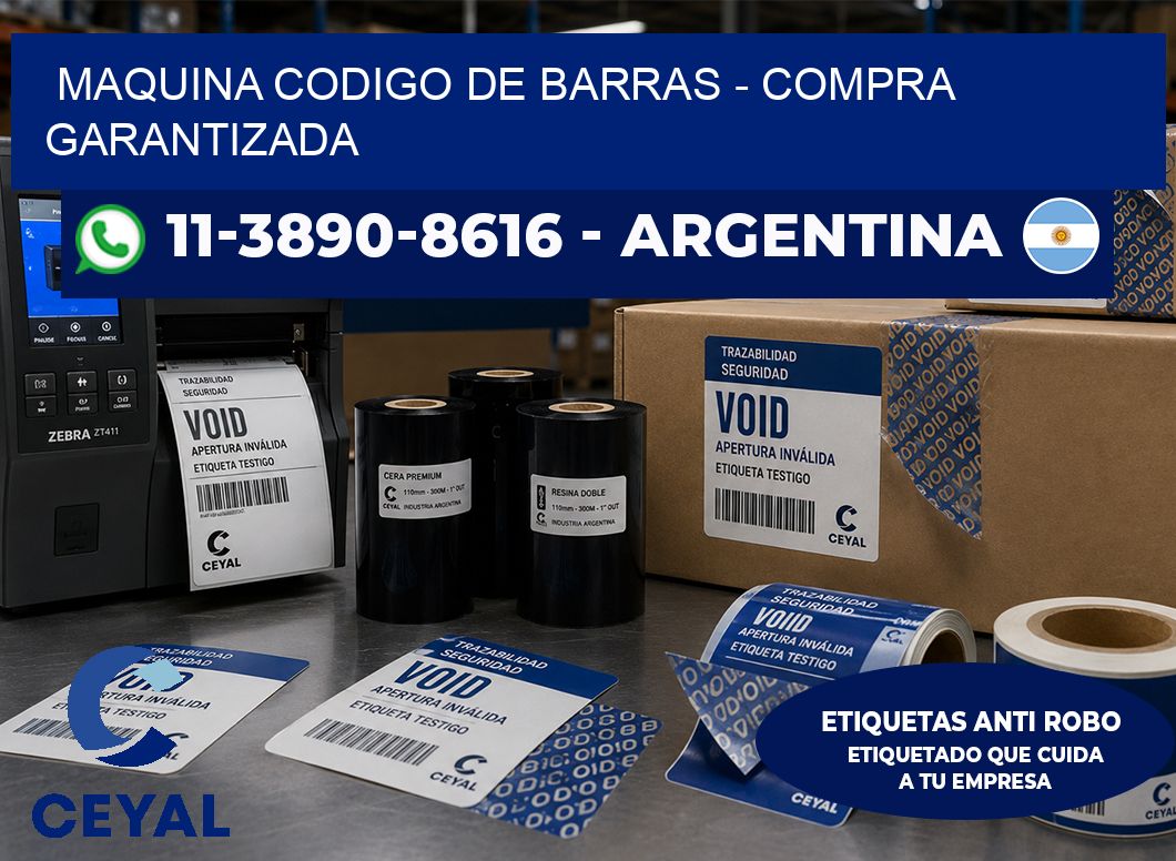 MAQUINA CODIGO DE BARRAS - Compra garantizada
