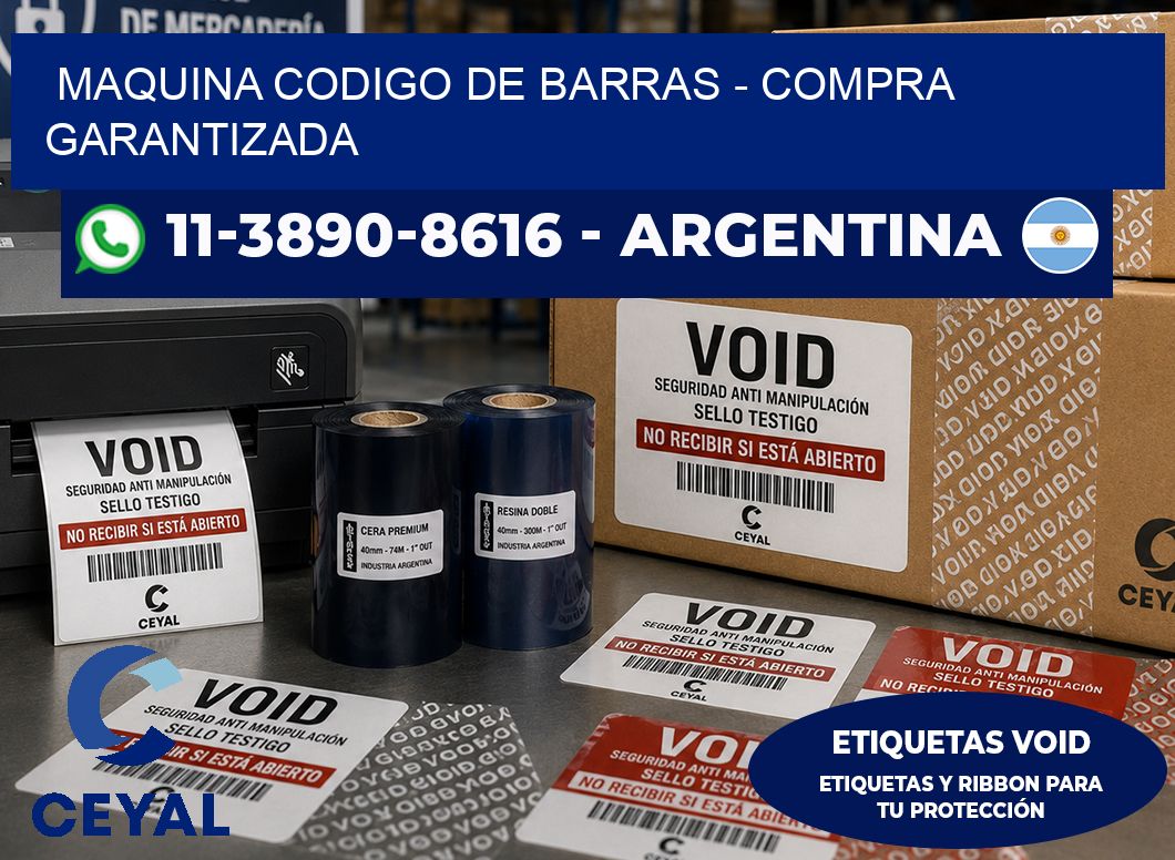 MAQUINA CODIGO DE BARRAS - Compra garantizada