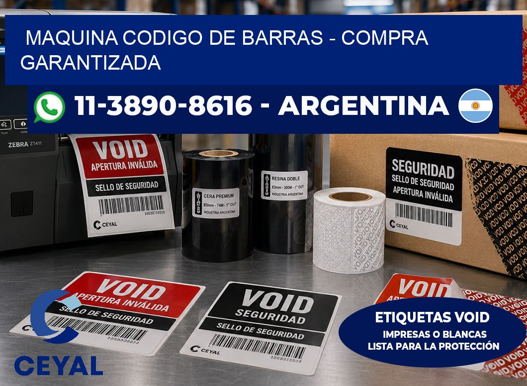 MAQUINA CODIGO DE BARRAS - Compra garantizada