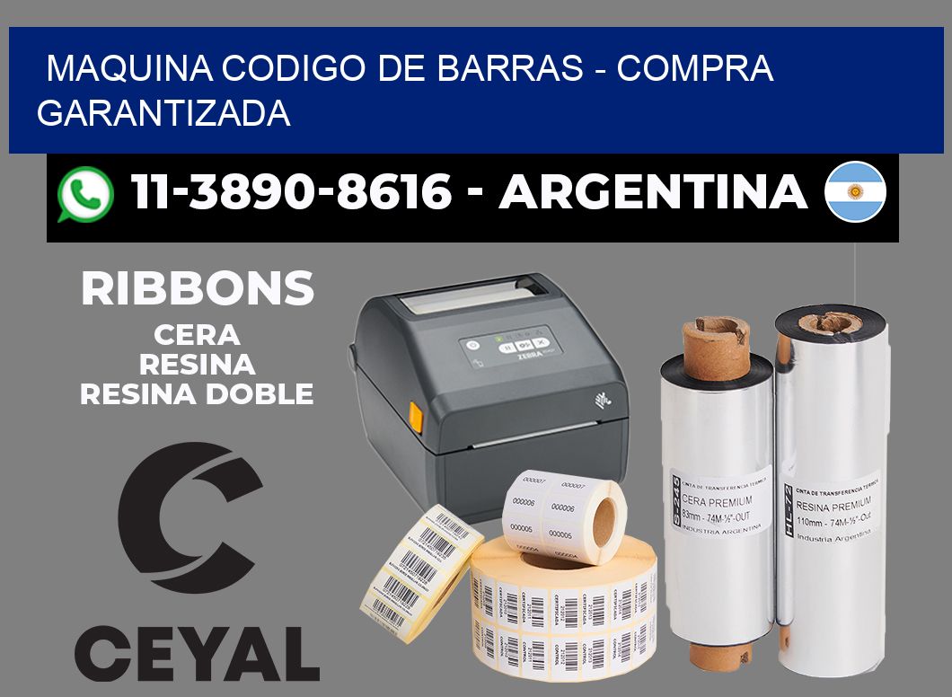 MAQUINA CODIGO DE BARRAS - Compra garantizada