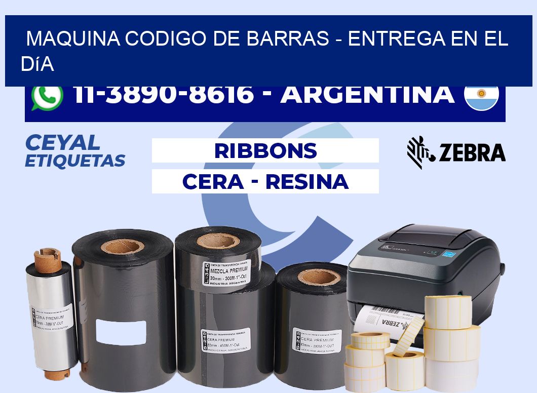 MAQUINA CODIGO DE BARRAS - Entrega en el día