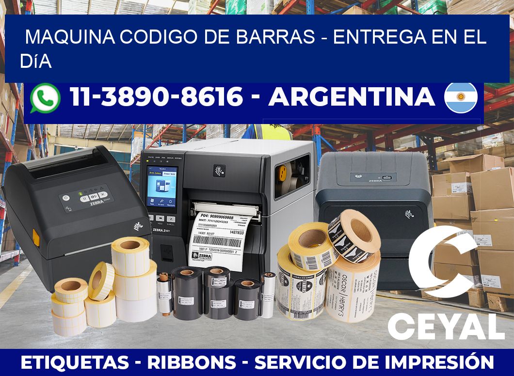 MAQUINA CODIGO DE BARRAS – Entrega en el día