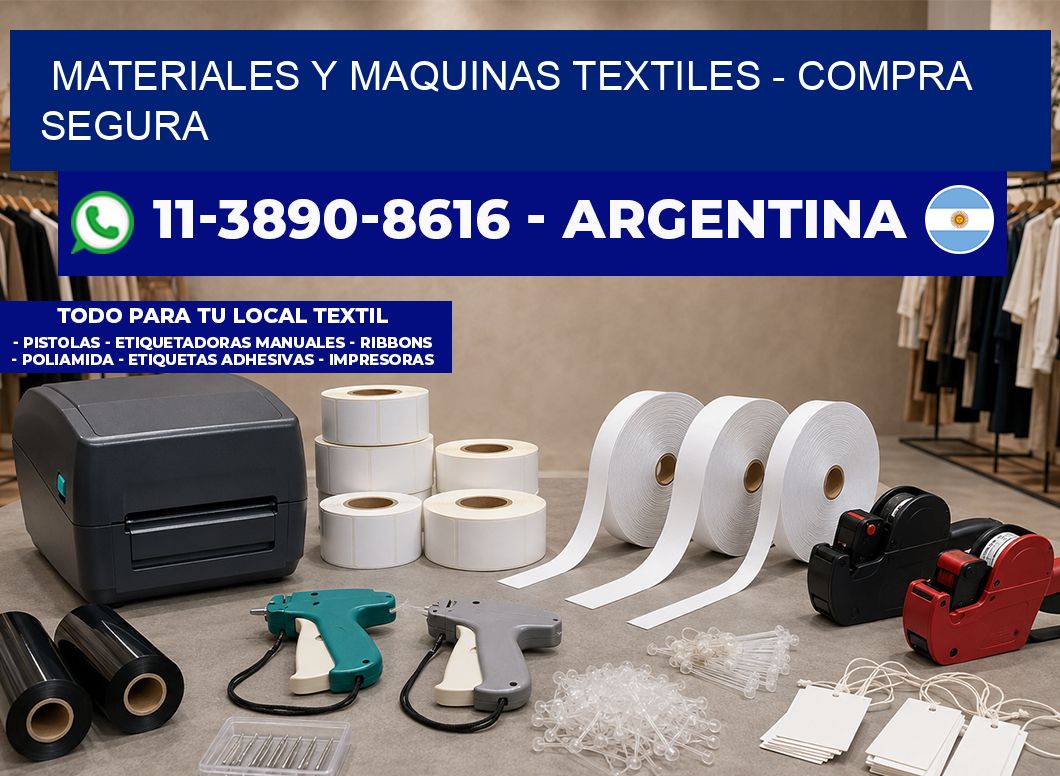 MATERIALES Y MAQUINAS TEXTILES - Compra segura