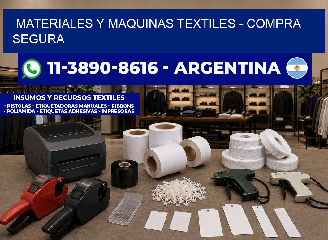 MATERIALES Y MAQUINAS TEXTILES - Compra segura