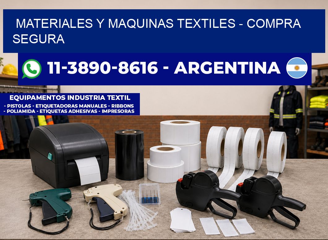 MATERIALES Y MAQUINAS TEXTILES – Compra segura