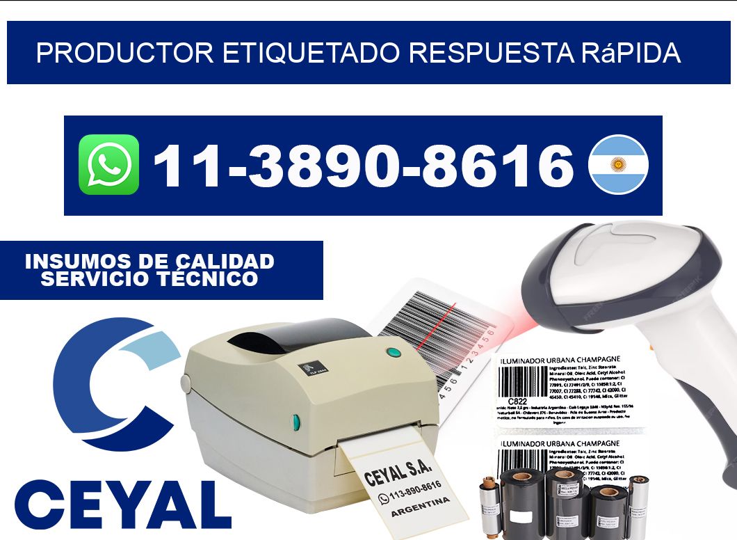 PRODUCTOR ETIQUETADO Respuesta rápida