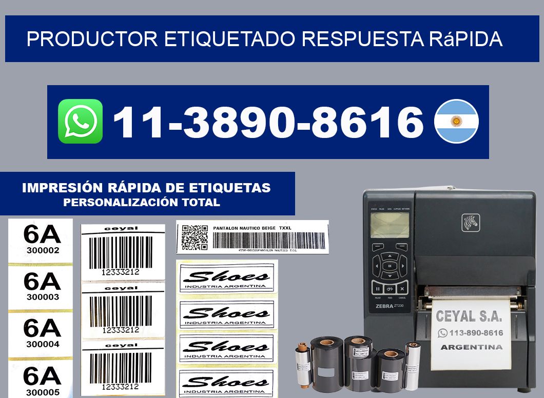 PRODUCTOR ETIQUETADO Respuesta rápida