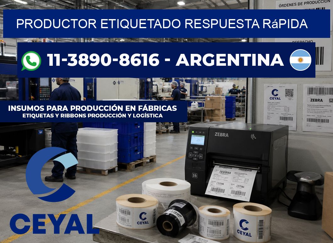 PRODUCTOR ETIQUETADO Respuesta rápida
