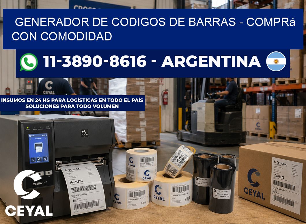 generador de codigos de barras - Comprá con comodidad