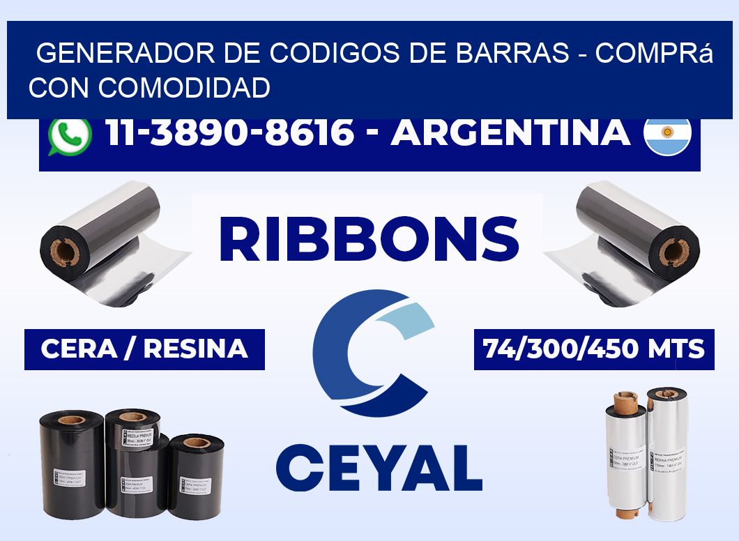 generador de codigos de barras - Comprá con comodidad