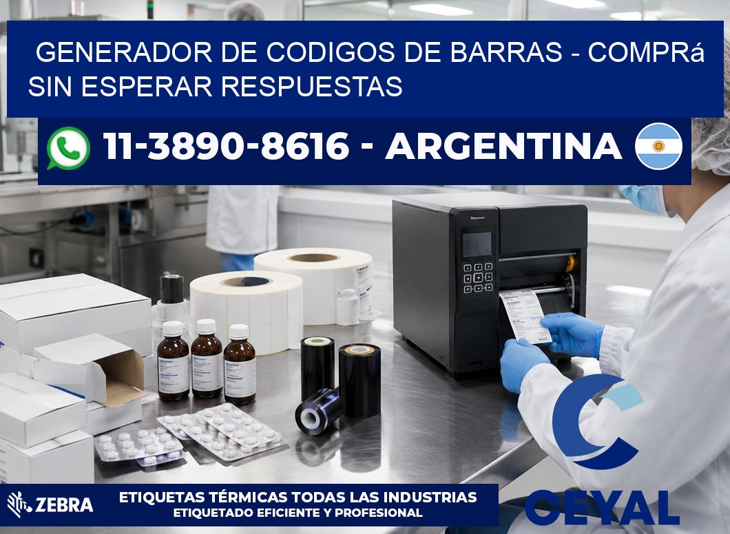 generador de codigos de barras - Comprá sin esperar respuestas