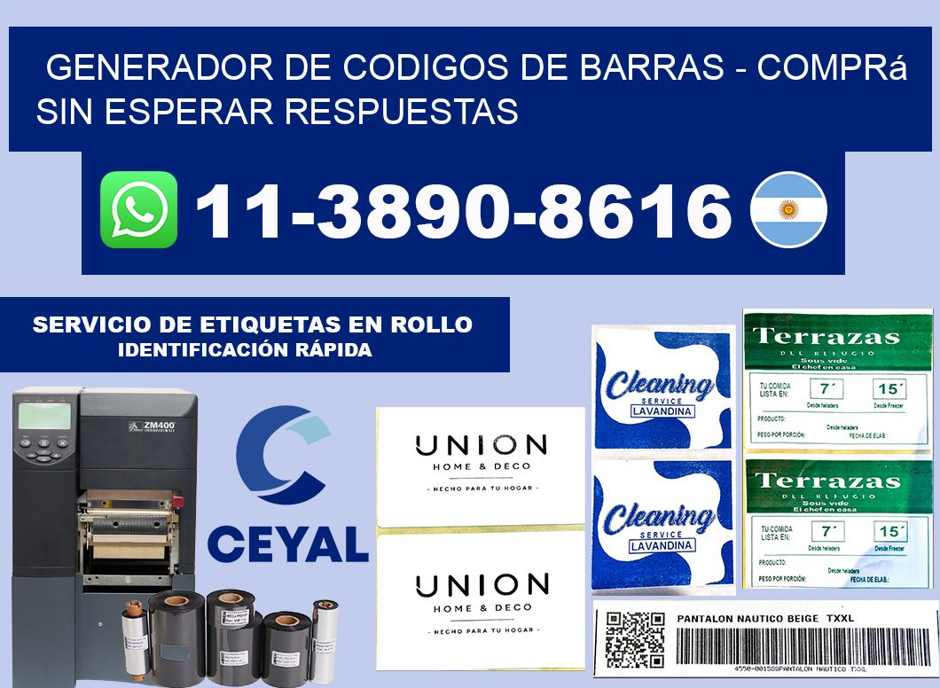 generador de codigos de barras - Comprá sin esperar respuestas