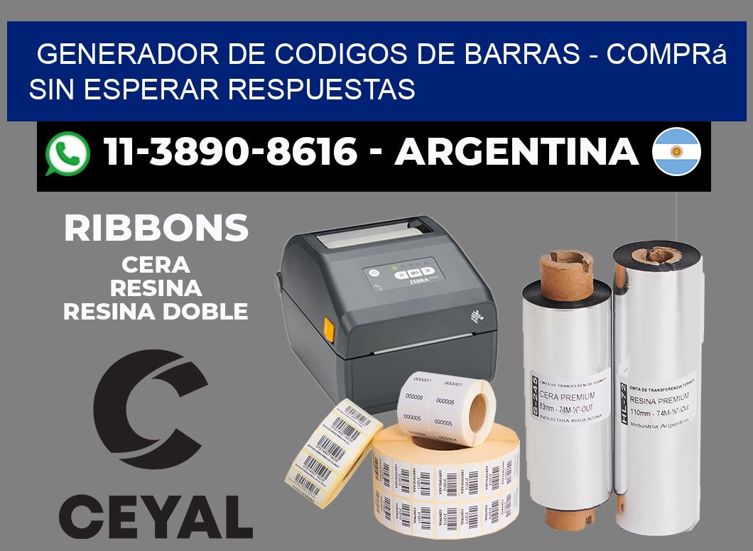 generador de codigos de barras - Comprá sin esperar respuestas