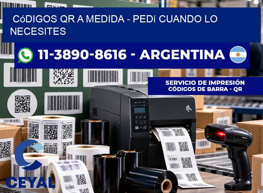 Códigos QR a Medida - Pedí cuando lo necesites
