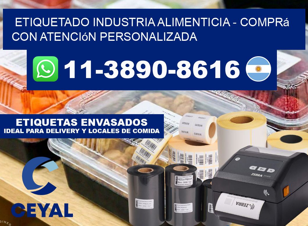 ETIQUETADO INDUSTRIA ALIMENTICIA - Comprá con atención personalizada