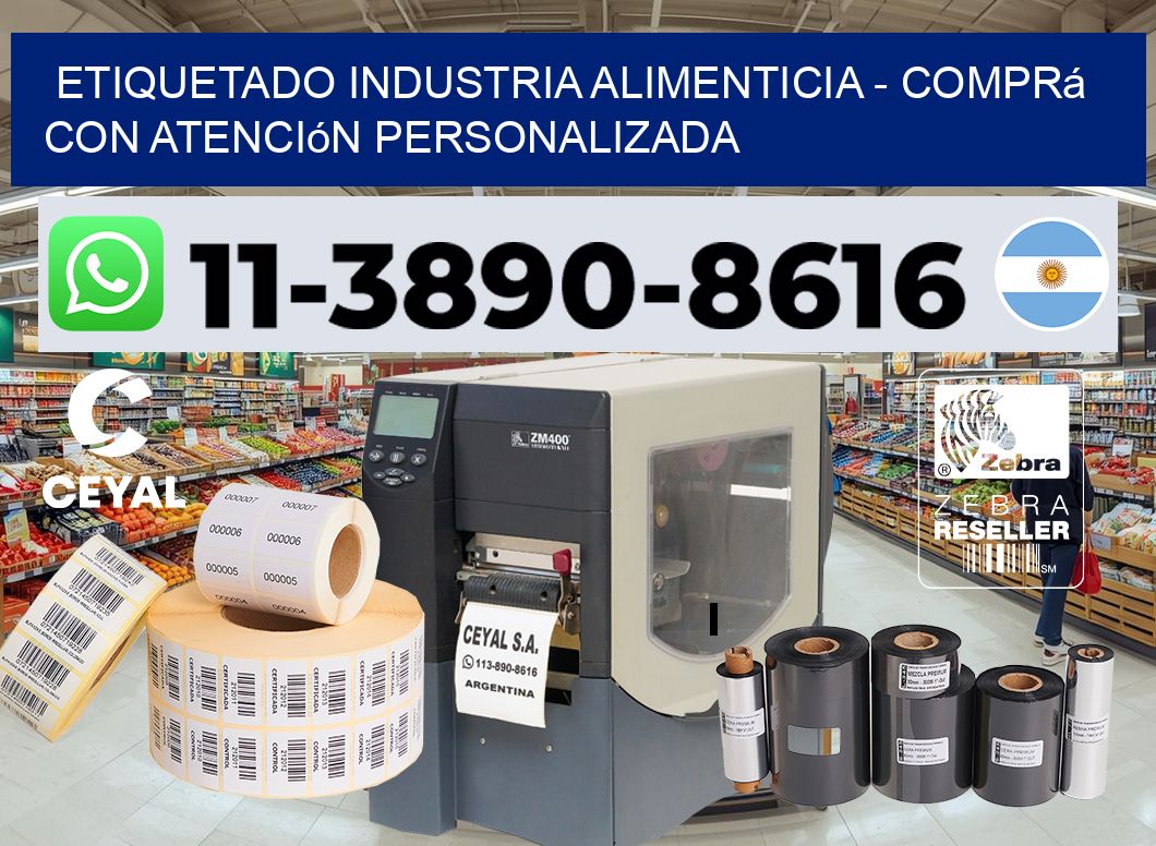 ETIQUETADO INDUSTRIA ALIMENTICIA - Comprá con atención personalizada