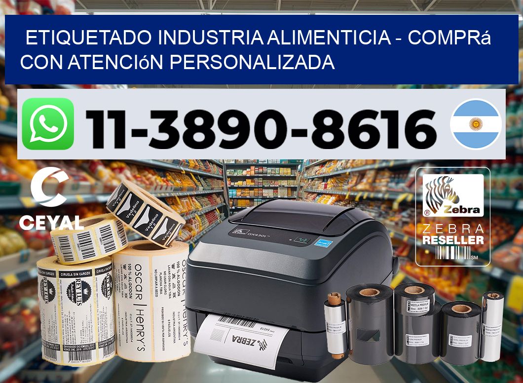 ETIQUETADO INDUSTRIA ALIMENTICIA - Comprá con atención personalizada