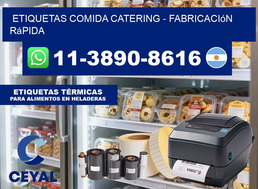 ETIQUETAS COMIDA CATERING – Fabricación rápida