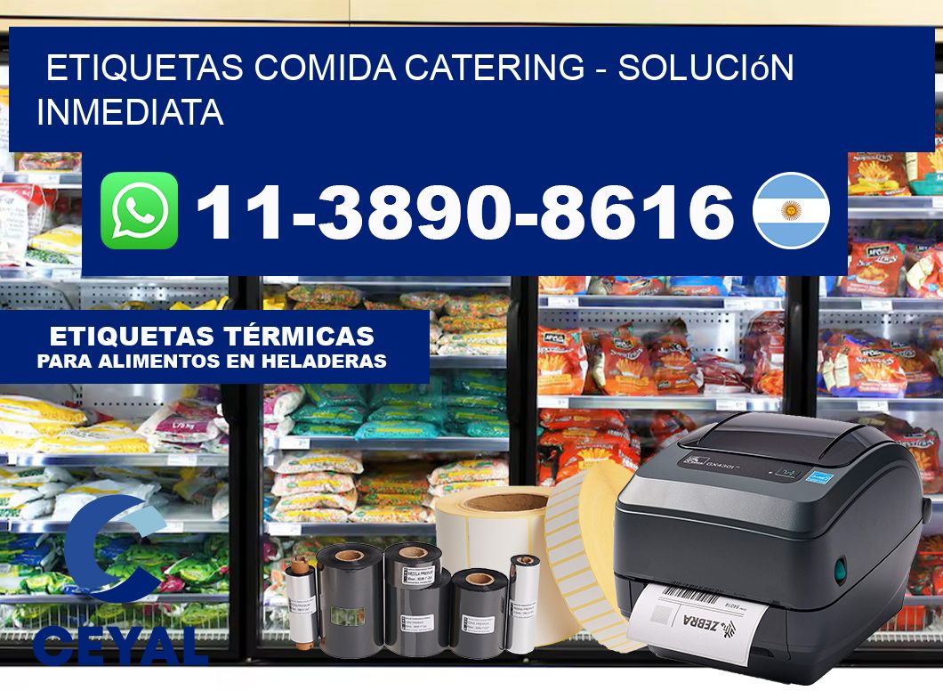 ETIQUETAS COMIDA CATERING – Solución inmediata