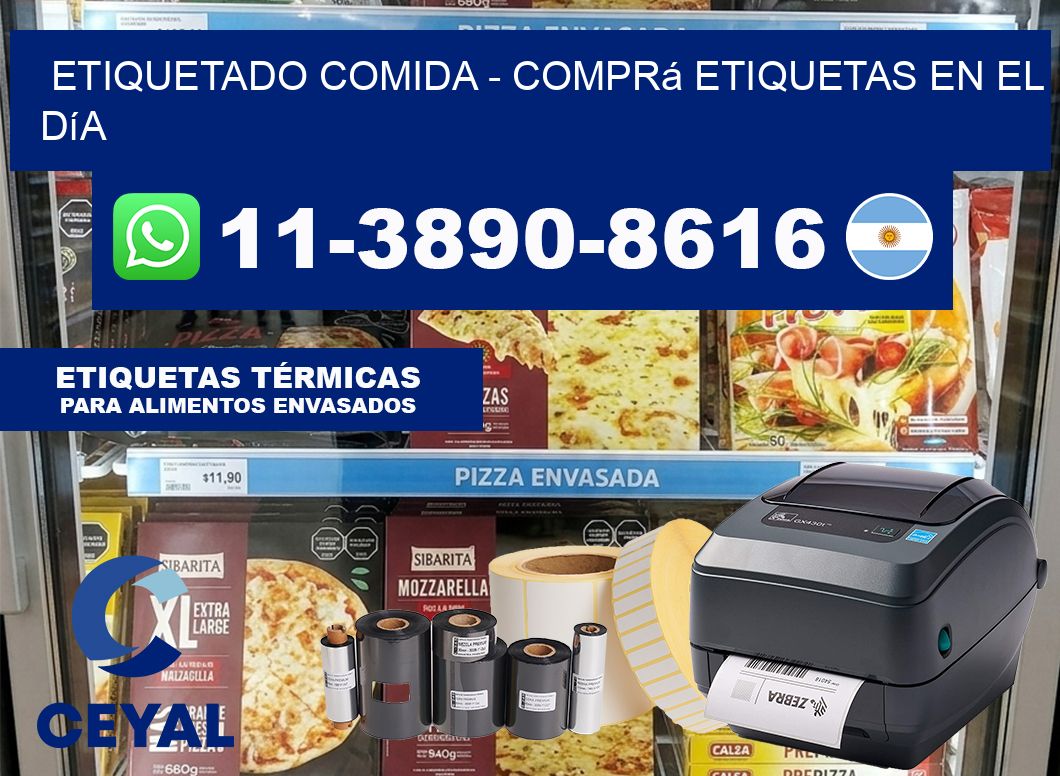 Etiquetado comida – Comprá etiquetas en el día