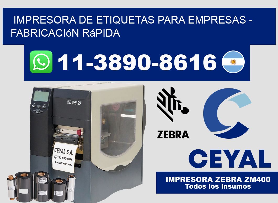 IMPRESORA DE ETIQUETAS PARA EMPRESAS - Fabricación rápida