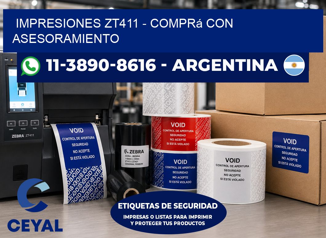 Impresiones ZT411 - Comprá con asesoramiento