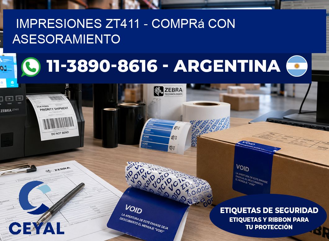 Impresiones ZT411 - Comprá con asesoramiento