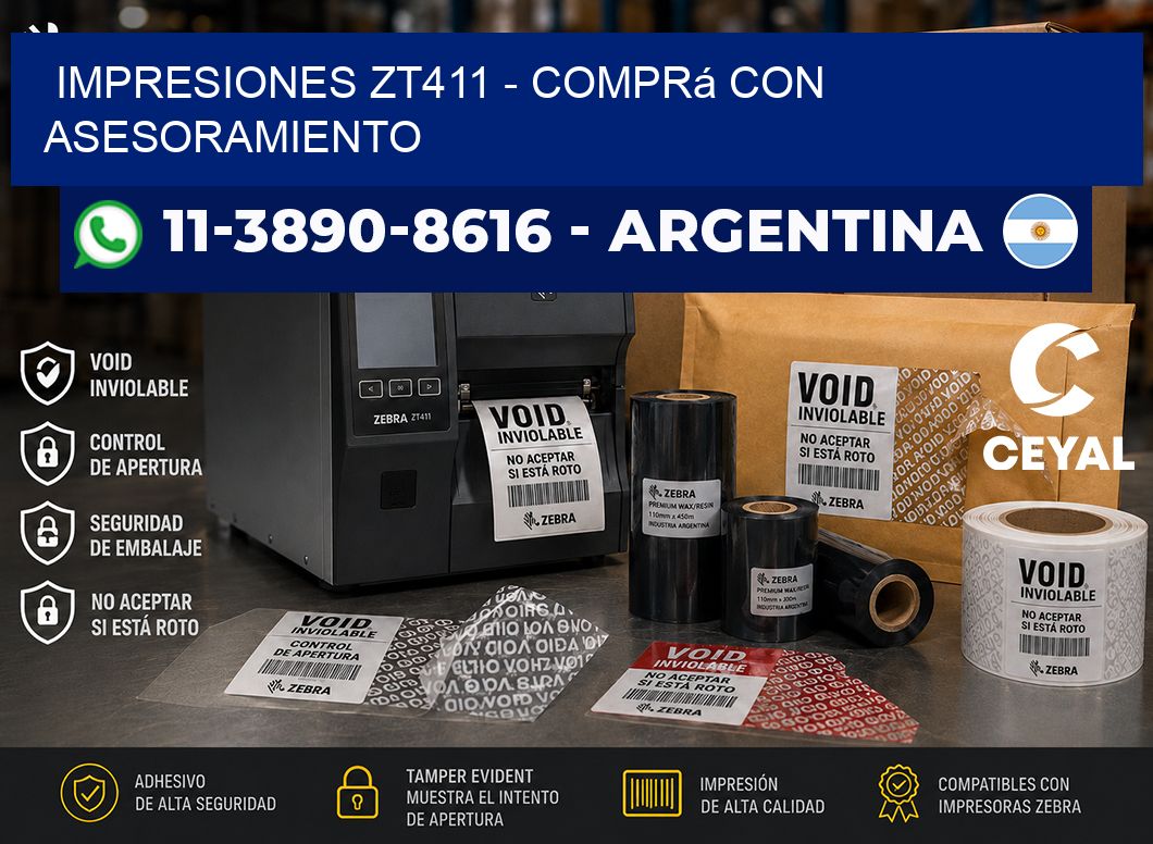 Impresiones ZT411 - Comprá con asesoramiento