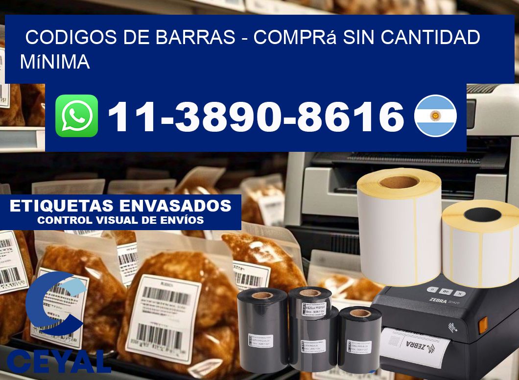 codigos de barras - Comprá sin cantidad mínima