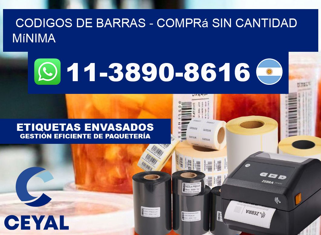 codigos de barras - Comprá sin cantidad mínima