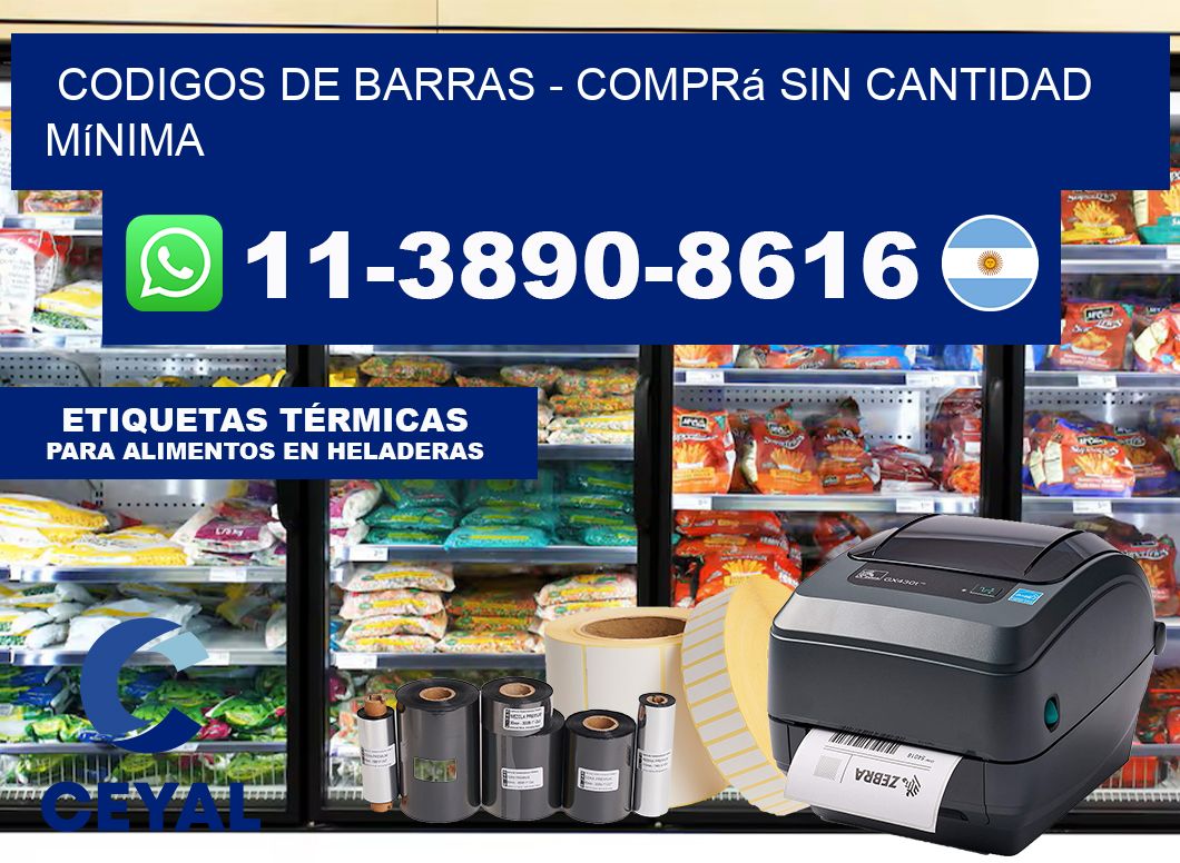 codigos de barras – Comprá sin cantidad mínima