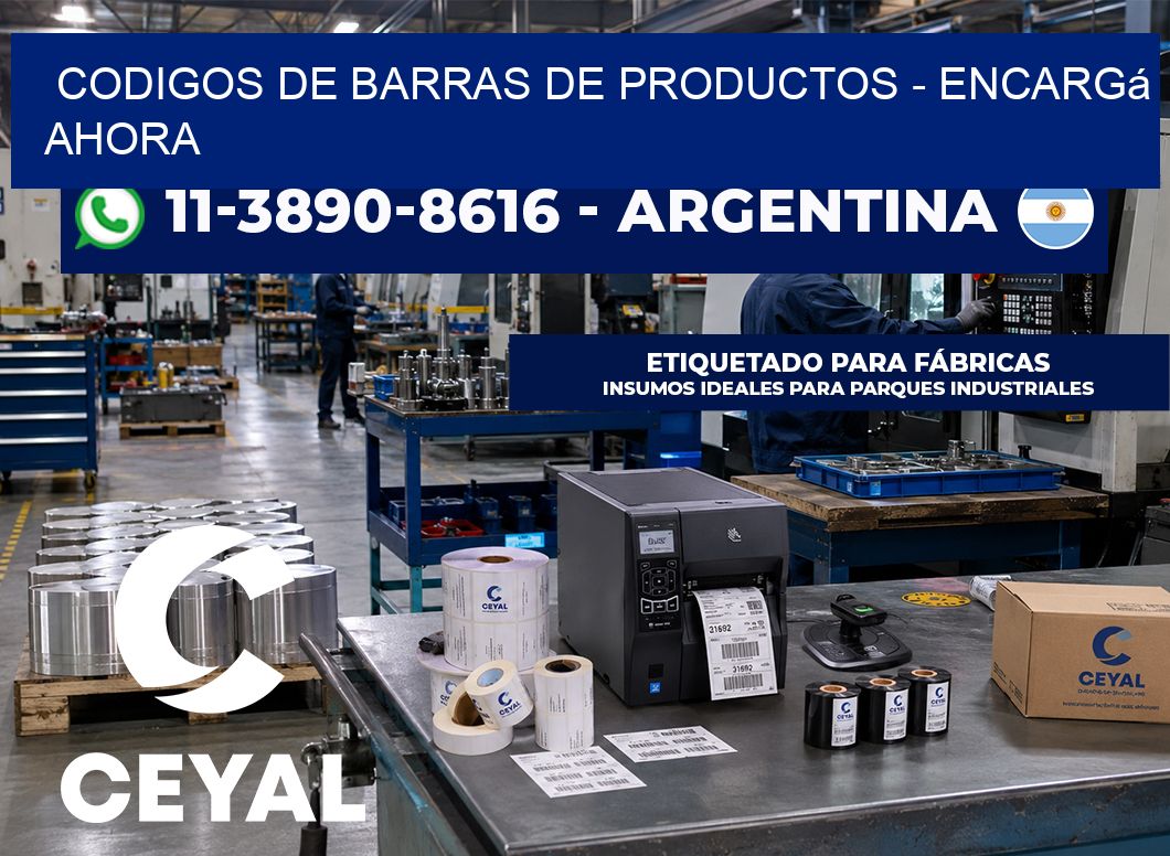 codigos de barras de productos - Encargá ahora
