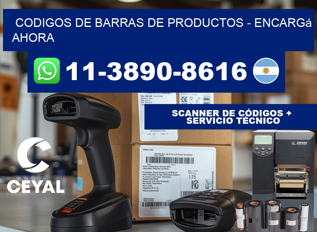 codigos de barras de productos - Encargá ahora