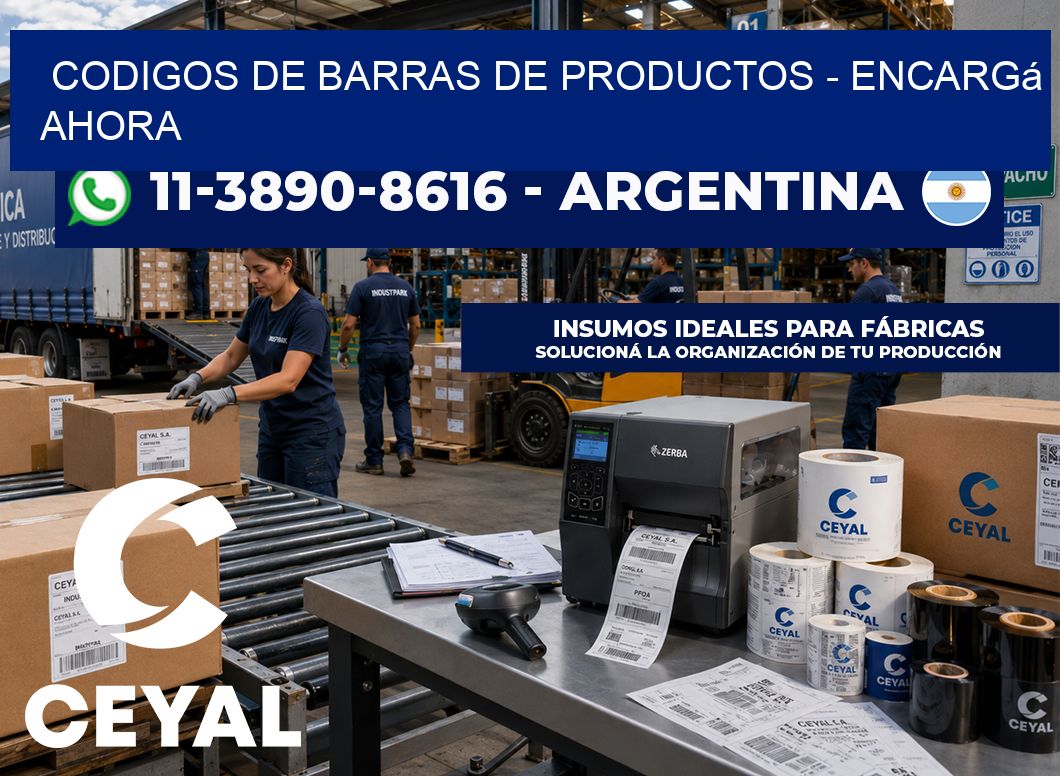 codigos de barras de productos – Encargá ahora