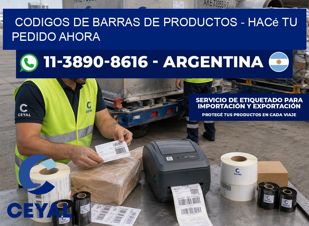 codigos de barras de productos - Hacé tu pedido ahora