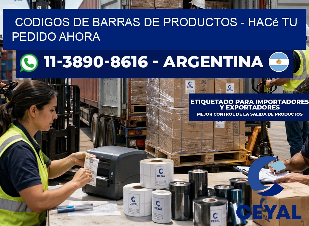 codigos de barras de productos – Hacé tu pedido ahora