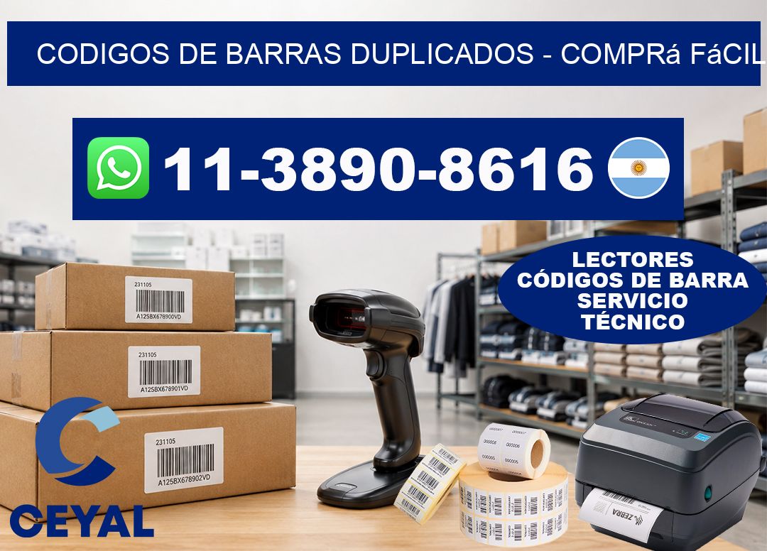 codigos de barras duplicados – Comprá fácil