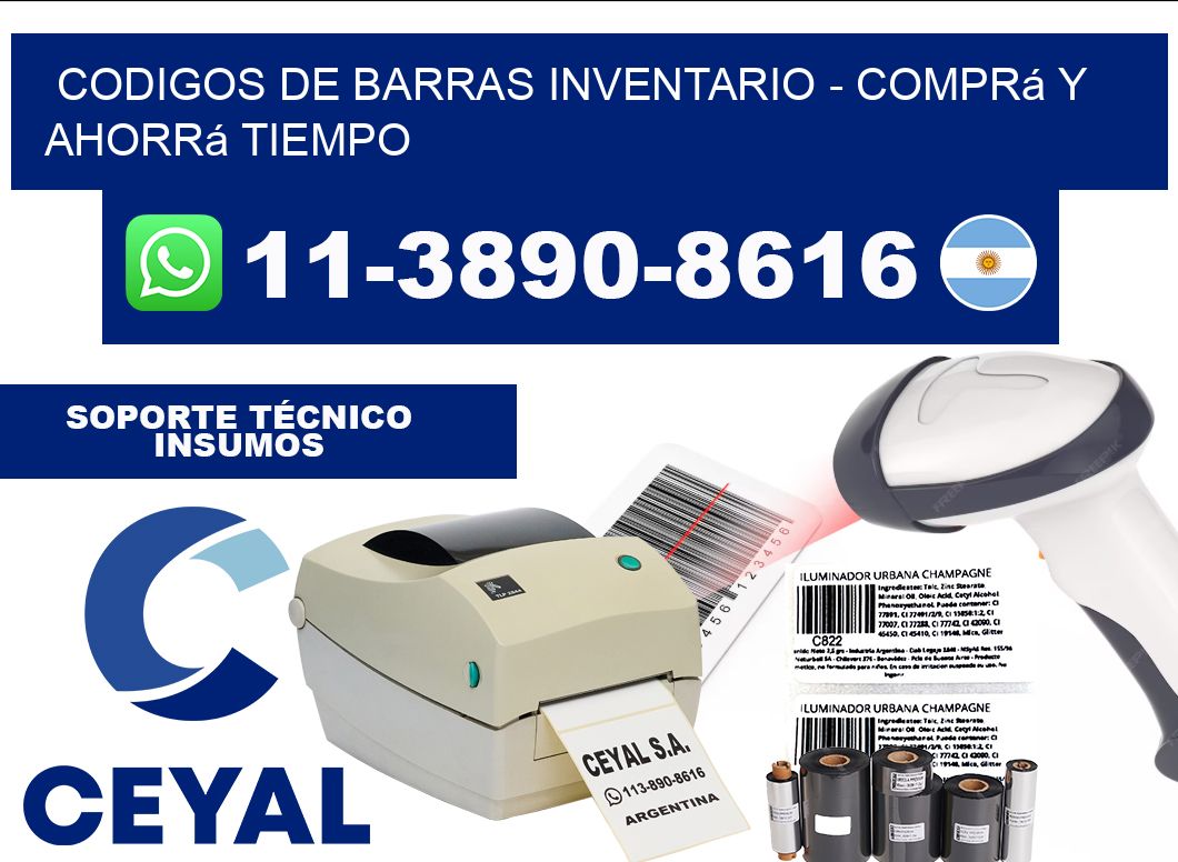 codigos de barras inventario - Comprá y ahorrá tiempo