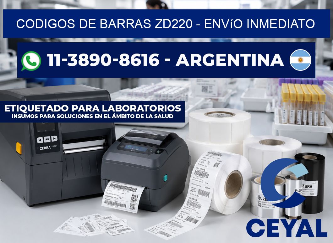 codigos de barras zd220 - Envío inmediato