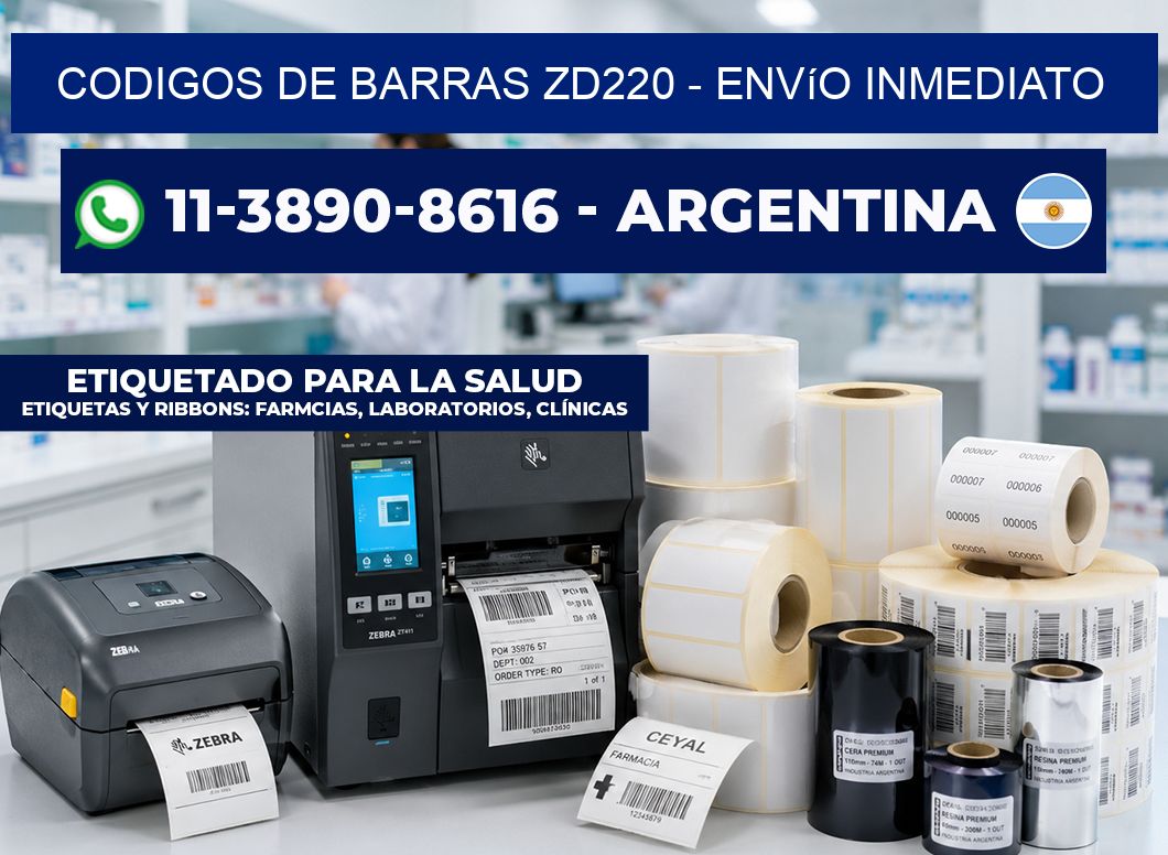 codigos de barras zd220 - Envío inmediato