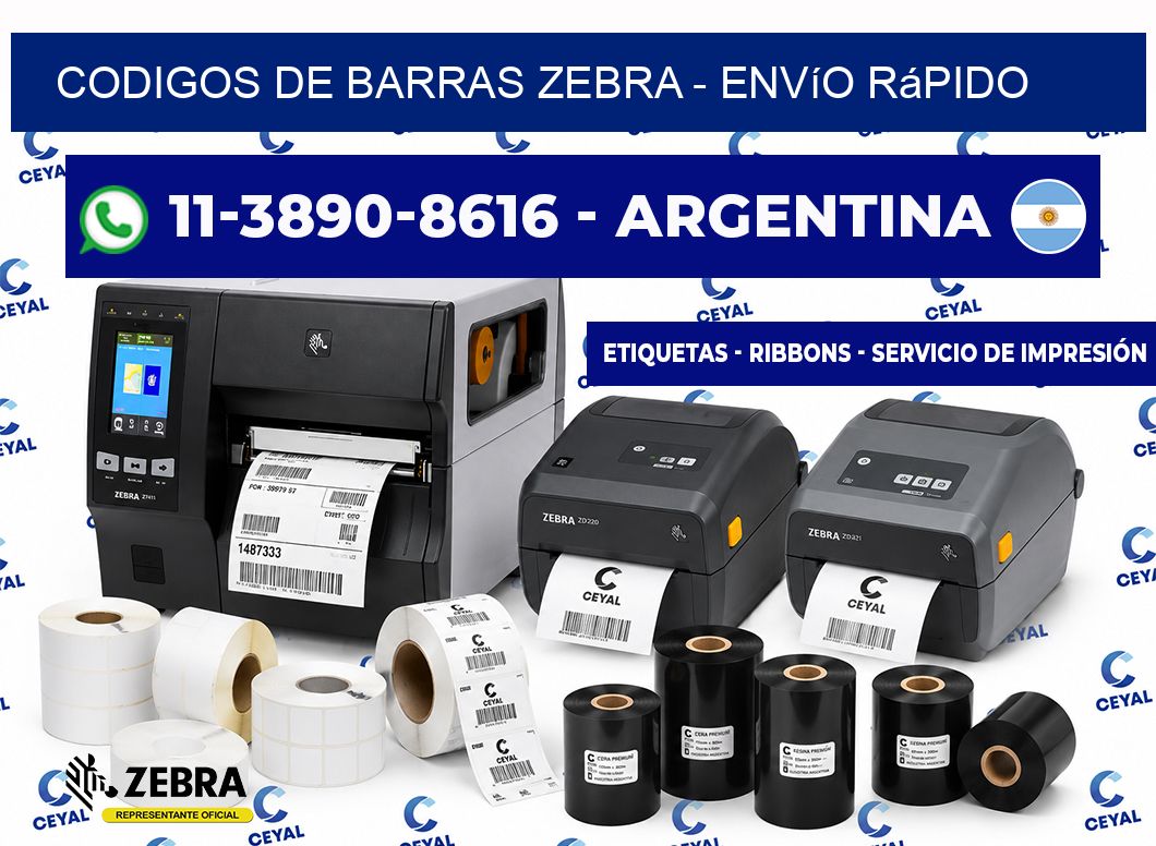 codigos de barras zebra – Envío rápido