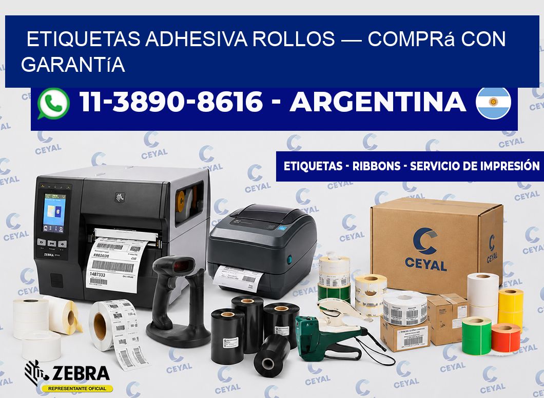 etiquetas adhesiva rollos — Comprá con garantía
