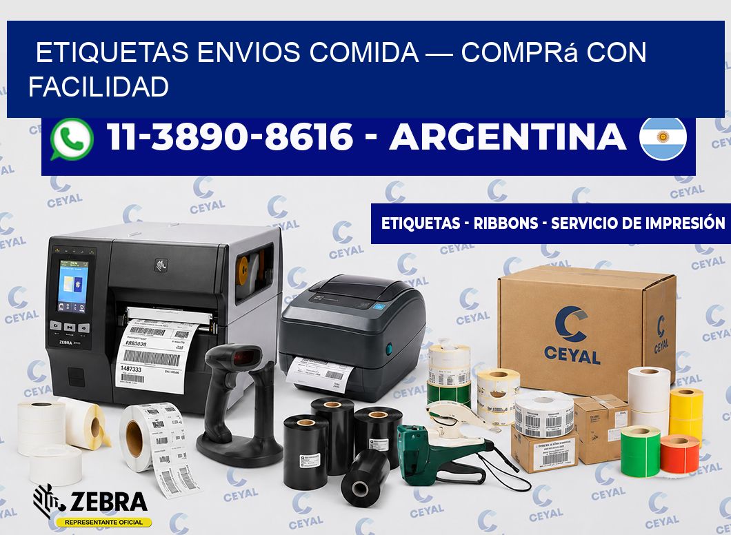 etiquetas envios comida — Comprá con facilidad