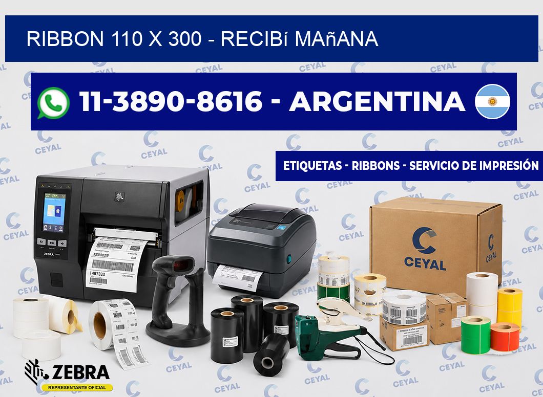 ribbon 110 x 300 - recibí mañana