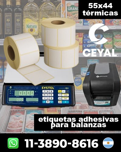 ADHESIVOS PARA BALANZAS – Comprá con logística rápida