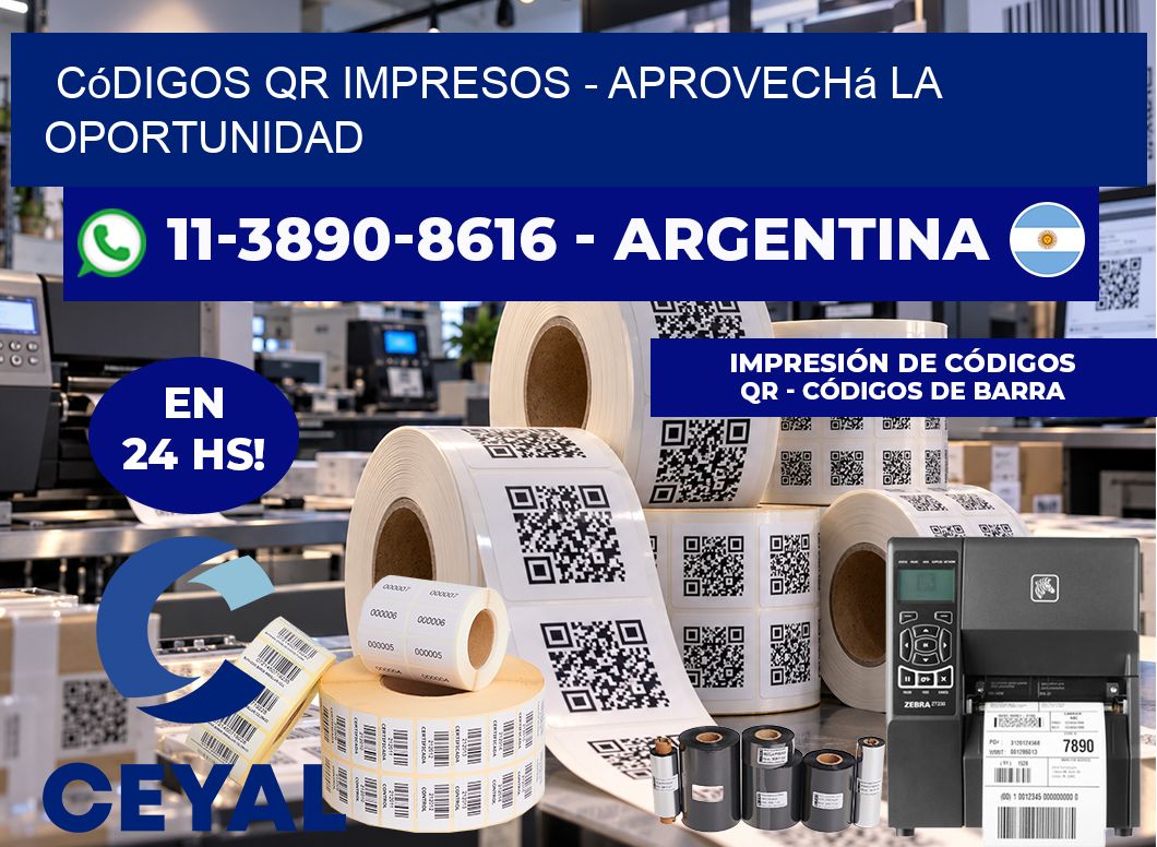 Códigos QR Impresos - Aprovechá la oportunidad