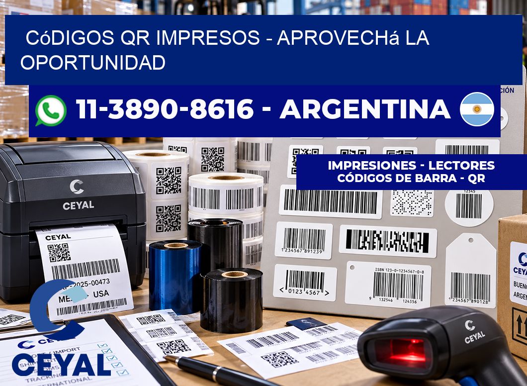 Códigos QR Impresos - Aprovechá la oportunidad