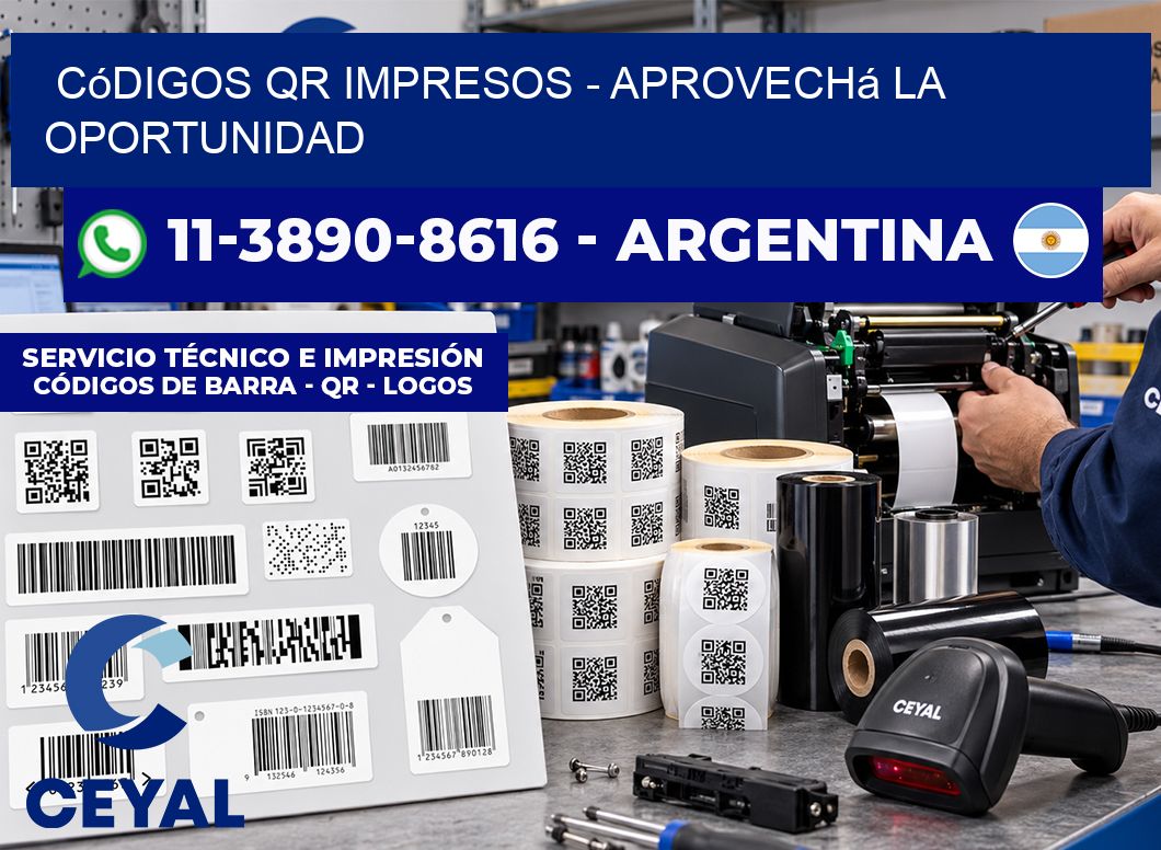 Códigos QR Impresos - Aprovechá la oportunidad