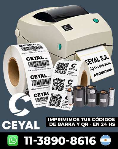 Impresión de Códigos barras - Pedí con entrega rápida